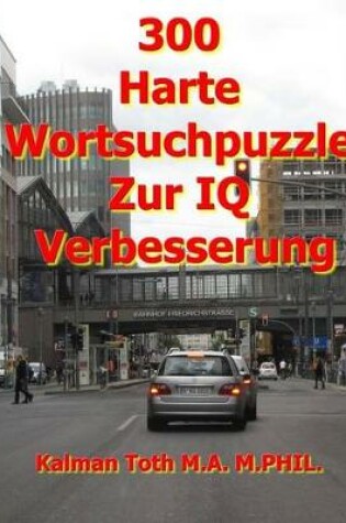 Cover of 300 Harte Wortsuchpuzzle Zur IQ Verbesserung