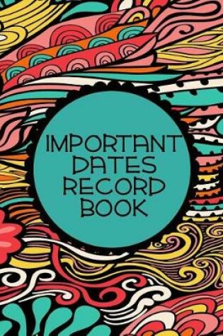 Cover of Important Dates Record Book