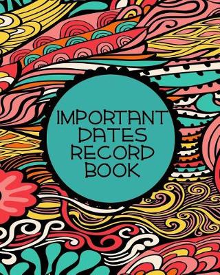 Book cover for Important Dates Record Book