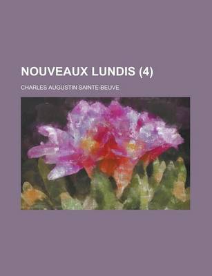 Book cover for Nouveaux Lundis (4)