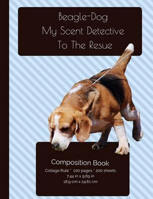 Book cover for Funny Beagle - Scent Detective Composition Notebook