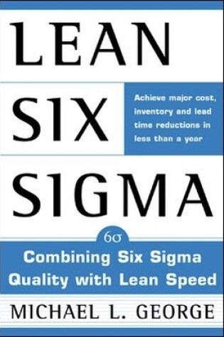 Cover of Lean Six Sigma