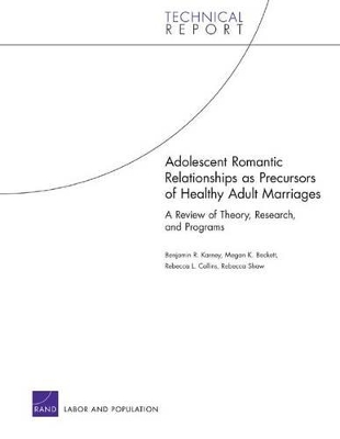 Book cover for Adolescent Romantic Relationships as Precursors of Healthy A