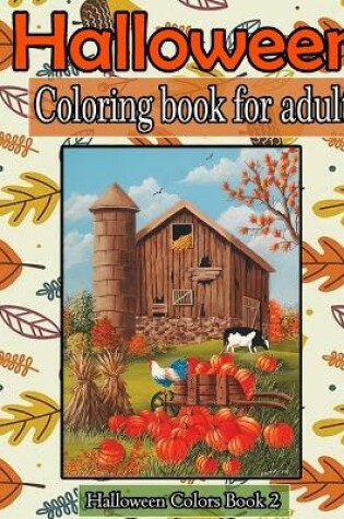 Cover of Halloween coloring book for adults