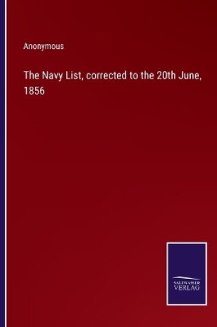 Cover of The Navy List, corrected to the 20th June, 1856