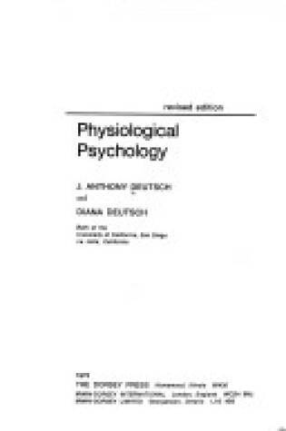 Cover of Physiological Psychology