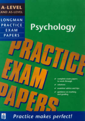Book cover for Longman Practice Exam Papers: A-level Psychology