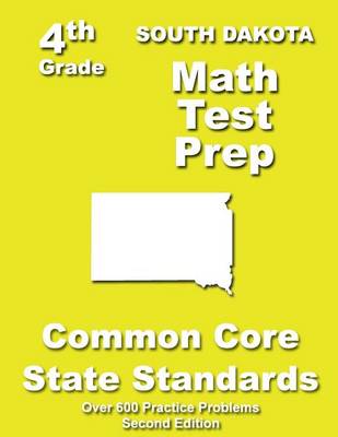 Book cover for South Dakota 4th Grade Math Test Prep