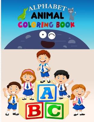 Book cover for Alphabet Animal Coloring Book