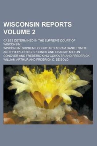 Cover of Wisconsin Reports; Cases Determined in the Supreme Court of Wisconsin Volume 2