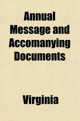 Cover of Annual Message and Accomanying Documents