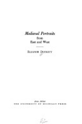 Cover of Medieval Portraits from East and West