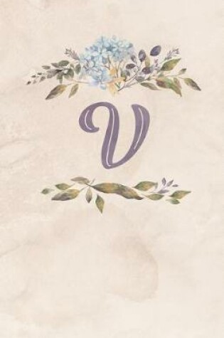 Cover of Vintage Floral Monogram Journal - V