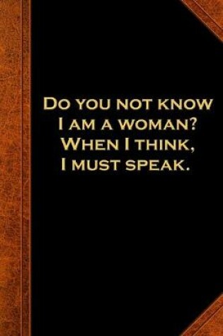 Cover of 2020 Daily Planner Shakespeare Quote Woman Think Speak 388 Pages