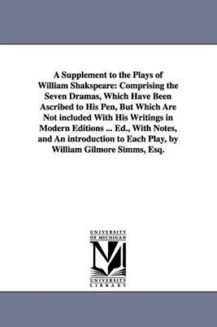 Cover of A Supplement to the Plays of William Shakspeare