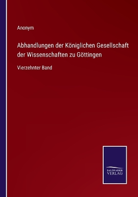 Book cover for Abhandlungen der Königlichen Gesellschaft der Wissenschaften zu Göttingen