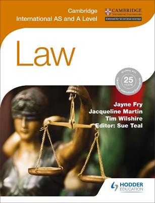 Book cover for Cambridge International AS and A Level Law