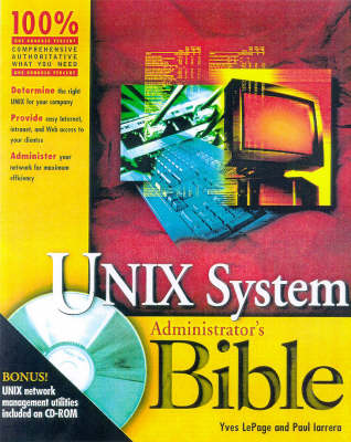 Cover of Unix System Administrator's Bible