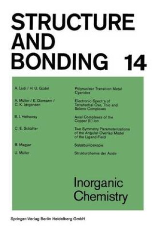Cover of Inorganic Chemistry