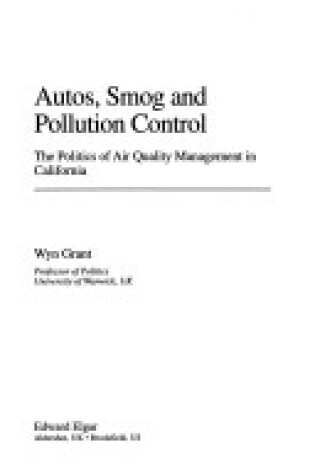 Cover of Autos, Smog and Pollution Control