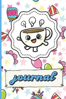 Book cover for Coffee Cup Birthday Party Journal