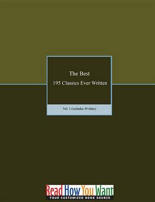 Book cover for The Best 195 Classics Ever Written - Volume 1