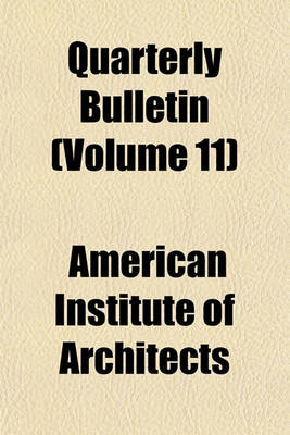 Book cover for Quarterly Bulletin (Volume 11)