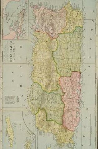 Cover of Antique 1898 Map of Puerto Rico Journal