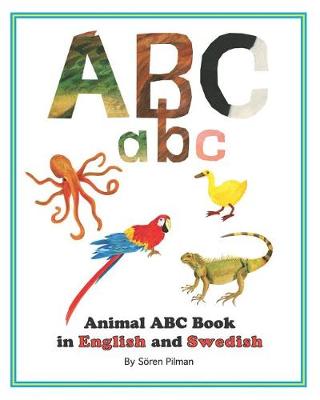 Book cover for Animal ABC book in English and Swedish