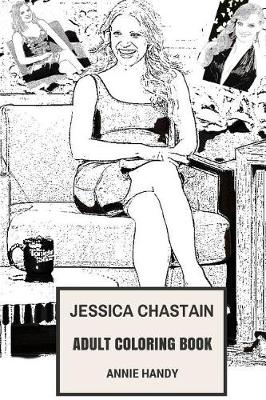 Cover of Jessica Chastain Adult Coloring Book