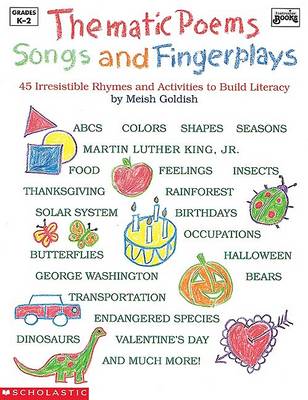 Book cover for Thematic Poems, Songs, and Fingerplays: Book