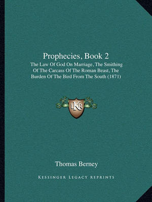 Book cover for Prophecies, Book 2