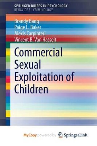 Cover of Commercial Sexual Exploitation of Children