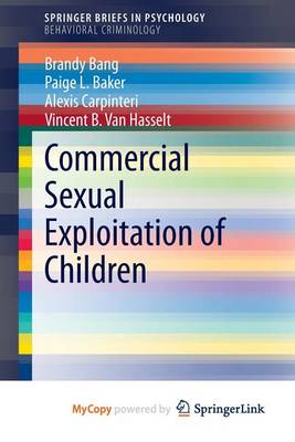 Cover of Commercial Sexual Exploitation of Children