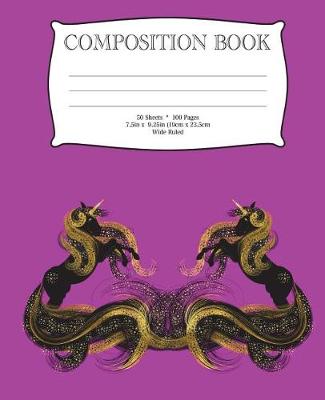 Book cover for Composition Book 7.5" x 9.25" Wide Ruled, 50 Sheets, 100 Pages