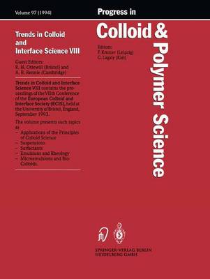 Book cover for Trends in Colloid and Interface Science VIII