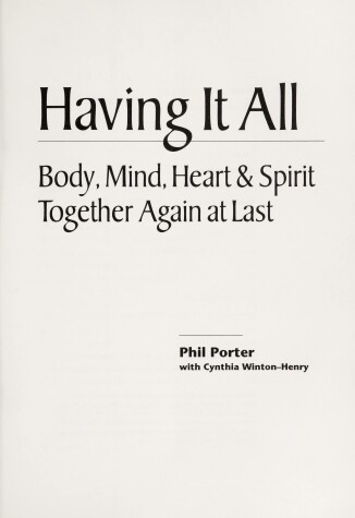 Book cover for Having It All