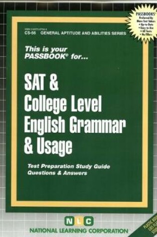 Cover of SAT & COLLEGE LEVEL ENGLISH GRAMMAR & USAGE