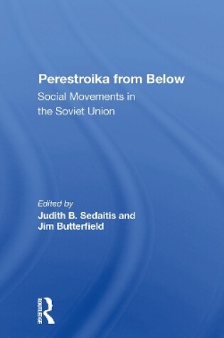 Cover of Perestroika From Below