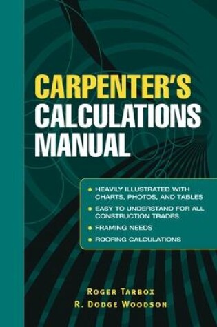 Cover of Carpenter's Calculations Manual