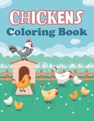 Book cover for Chickens Coloring Book