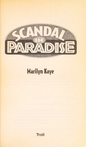 Book cover for Scandal in Paradise