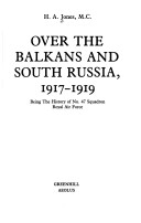 Book cover for Over the Balkans and South Russia, 1917-19