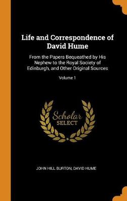Book cover for Life and Correspondence of David Hume
