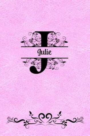 Cover of Split Letter Personalized Name Journal - Julie