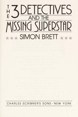 Cover of The 3 Detectives and the Missing Superstar
