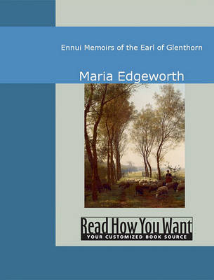 Book cover for Ennui Memoirs of the Earl of Glenthorn