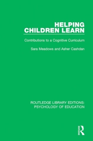 Cover of Helping Children Learn