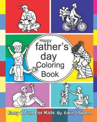 Book cover for Happy Father's Day Coloring Book