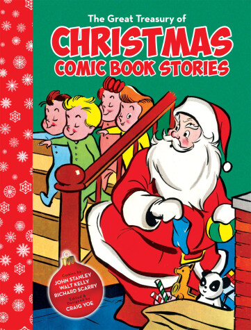 Book cover for The Great Treasury of Christmas Comic Book Stories